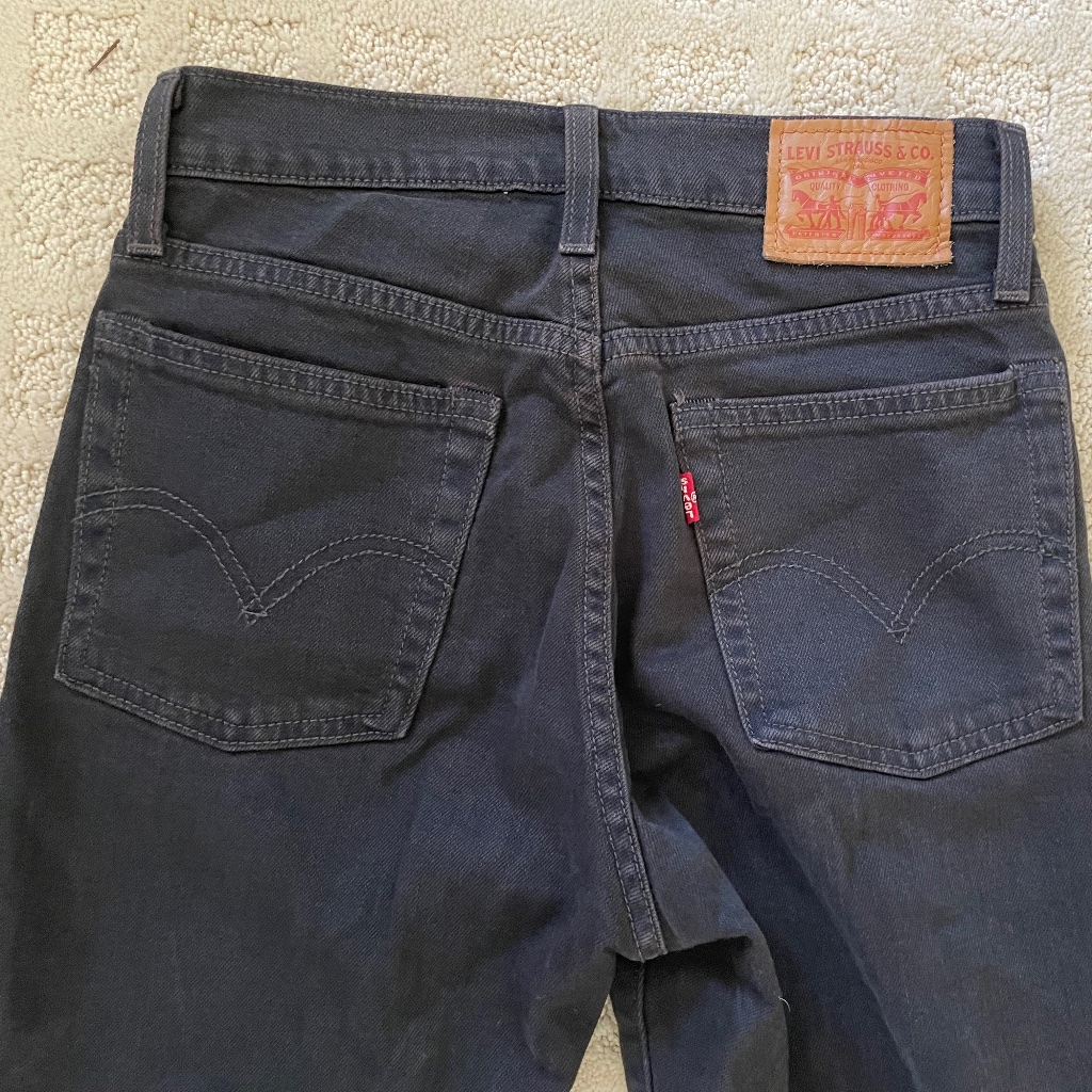 Vintage Dark Grey High Waisted Levi's Sz 25